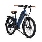 Pacer Step-Thru Commuter E-Bike // Blue