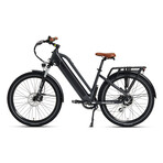 Pacer Step-Thru Commuter E-Bike // Gray