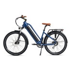 Pacer Step-Thru Commuter E-Bike // Blue