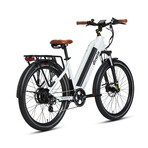 Pacer Step-Thru Commuter E-Bike // White