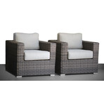 Meltham Patio Chair + Cushions // Set of 2