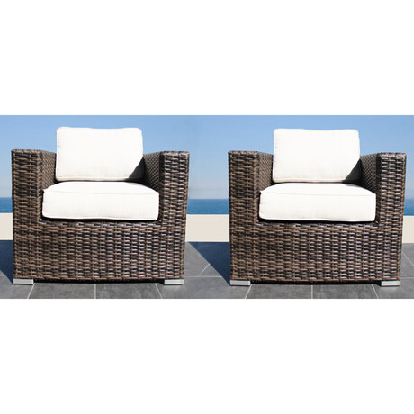 Meltham Patio Chair + Sunbrella Cushions // Set of 2