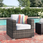 Darvin Patio Chair + Sunbrella Cushions // Espresso