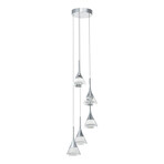 Amalfi // Chandelier (Polished Chrome)