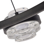 Milano // LED Chandelier // 33"L (Antique Brass)