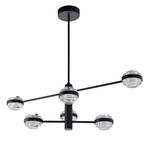 Milano // LED Chandelier // 40"L (Black)