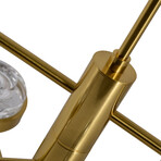 Milano // LED Chandelier// 40"L (Antique Brass)