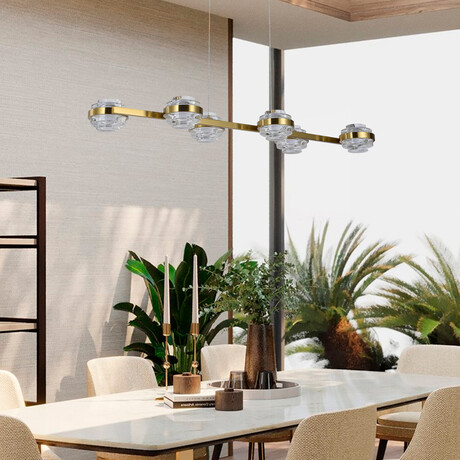 Milano // LED Linear Chandelier // 39"L