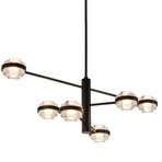Milano // LED Chandelier // 40"L (Black)