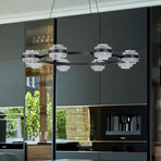 Milano // LED Chandelier // 33"L (Antique Brass)