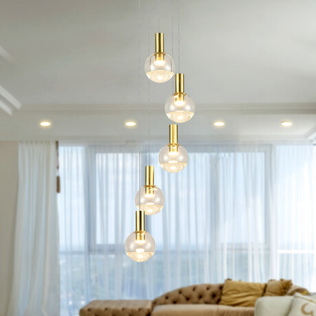 Sienna // Chandelier (Brass)