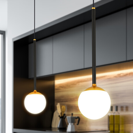 Capri // Pendant Light // 5"L (Antique Brass)