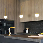 Capri // Pendant Light // 5"L (Antique Brass)