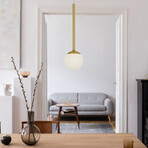 Capri // Pendant Light // 5"L (Antique Brass)