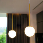 Capri // Pendant Light // 5"L (Antique Brass)
