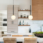 Capri // Pendant Light // 5"L (Antique Brass)