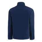 Evoke Eco Softshell Recycled Full Zip Mens Jacket // Navy Blue (S)