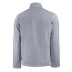 Evoke Eco Softshell Recycled Full Zip Mens Jacket // Concrete (L)