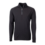 Adapt Eco Knit Stretch Recycled Mens Quarter Zip Pullover // Black (M)