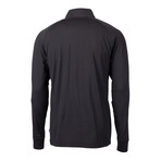 Adapt Eco Knit Stretch Recycled Mens Quarter Zip Pullover // Black (M)