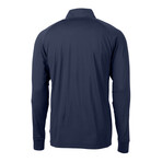 Adapt Eco Knit Stretch Recycled Mens Quarter Zip Pullover // Navy Blue (XL)