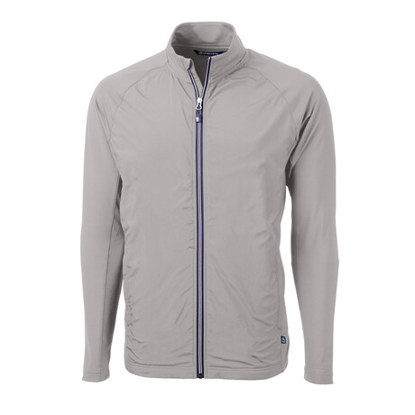 Adapt Eco Knit Hybrid Recycled Mens Full Zip Jacket // Polished (M)
