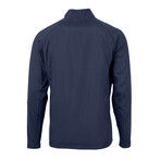Adapt Eco Knit Hybrid Recycled Mens Full Zip Jacket // Navy Blue (S)