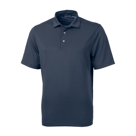 Virtue Eco Pique Recycled Mens Polo // Navy Blue (S)