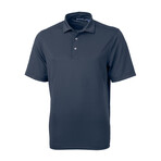 Virtue Eco Pique Recycled Mens Polo // Navy Blue (S)
