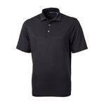 Virtue Eco Pique Recycled Mens Polo // Black (S)