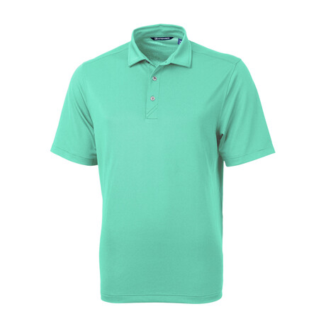 Virtue Eco Pique Recycled Mens Polo // Fresh Mint (L)