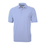 Virtue Eco Pique Stripe Recycled Mens Polo // Chelan (L)