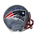 New England Patriots Legends // Autographed Helmet + Inscriptions