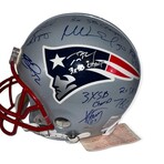 New England Patriots Legends // Autographed Helmet + Inscriptions