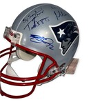 New England Patriots Legends // Autographed Helmet + Inscriptions