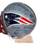 New England Patriots Legends // Autographed Helmet + Inscriptions