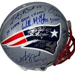 New England Patriots Legends // Autographed Helmet + Inscriptions