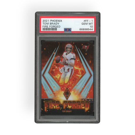 Tom Brady // 2021 Panini Phoenix Fire Forged // PSA 10 Gem Mint