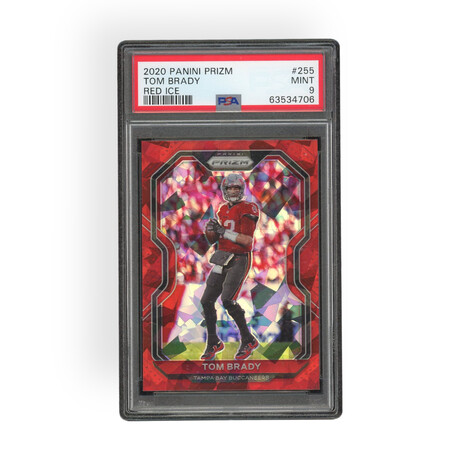 Tom Brady // 2020 Panini Prizm Red Ice // PSA 9 Mint