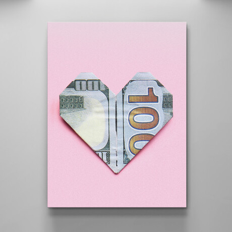 In Love with Money (12"W x 18"H x 1.5"D)