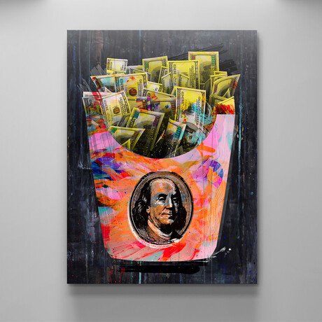 McBucks (12"W x 18"H x 1.5"D)