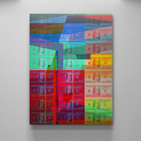 Shattered Wealth (12"W x 18"H x 1.5"D)