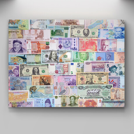 World Money (18"W x 12"H x 1.5"D)