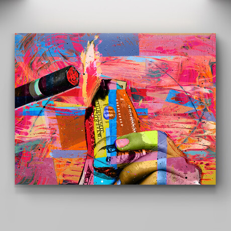 Money to Blow (18"W x 12"H x 1.5"D)