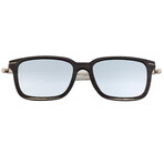 Unisex Doumia Sunglasses // Black Frame + Silver Lens