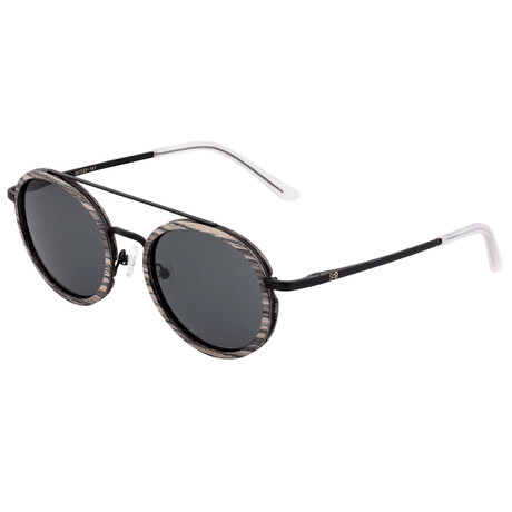 Unisex Binz Sunglasses // Gray Frame + Black Lens