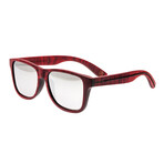 Men's Solana Sunglasses // Red Frame + Silver Lens