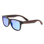Men's Solana Sunglasses // Brown Frame + Blue Lens