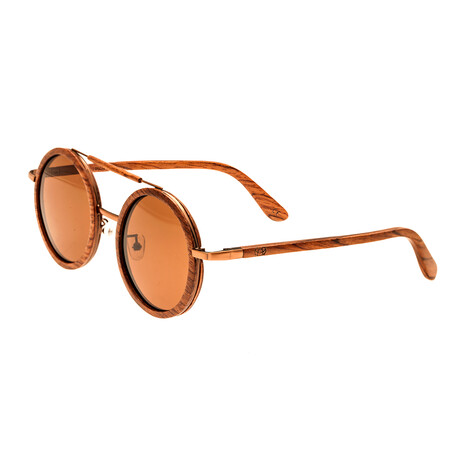 Unisex Bondi Sunglasses // Light Brown Frame + Black Lens