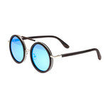 Unisex Bondi Sunglasses // Brown Frame + Blue Lens